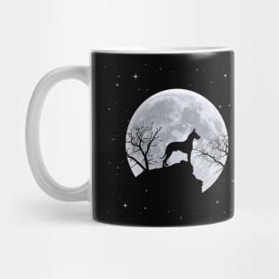 Great dane and moon halloween Mug